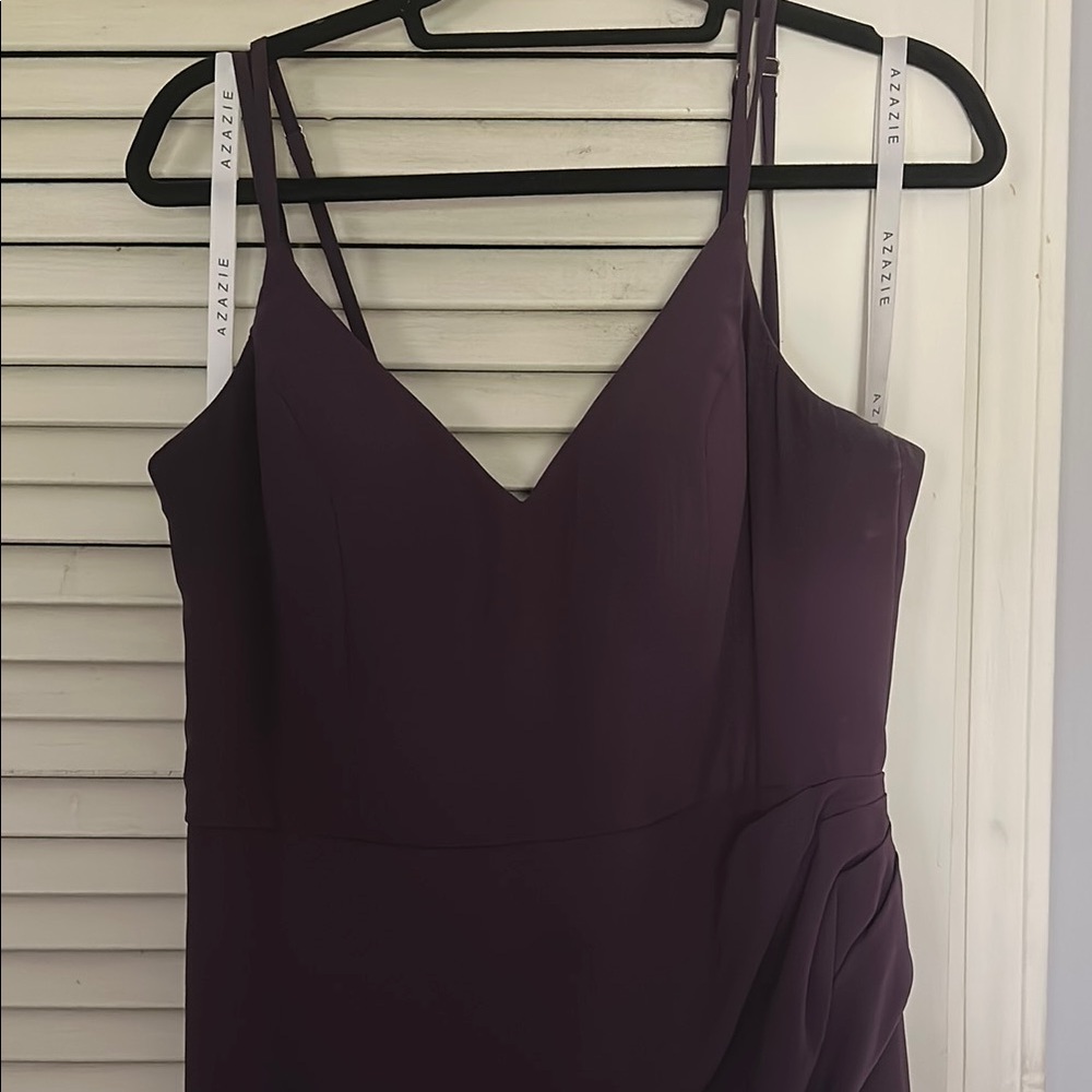 Azazie Leo dress in Plum